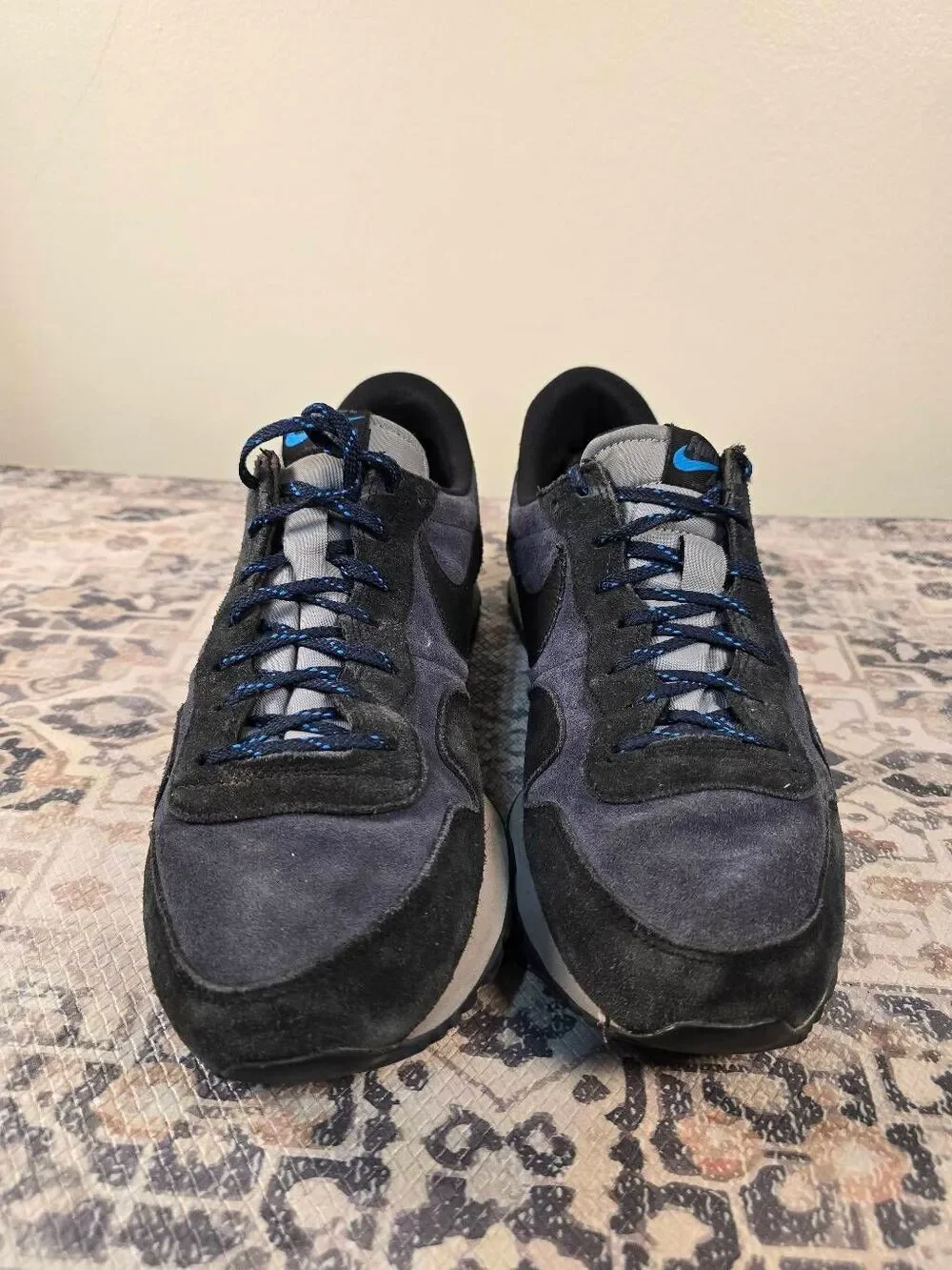 Nike Air Pegasus 83 Shoes Sneakers DX3738-400 Premium Black Navy Blue Men's 12
